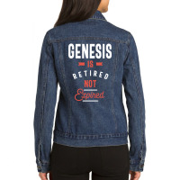 Genesis Is Retired Not Expired Ladies Denim Jacket | Artistshot