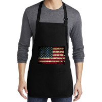 Distressed Usa Flag, Distressed Usa Flag Vintage, Distressed Usa Flag  Medium-length Apron | Artistshot