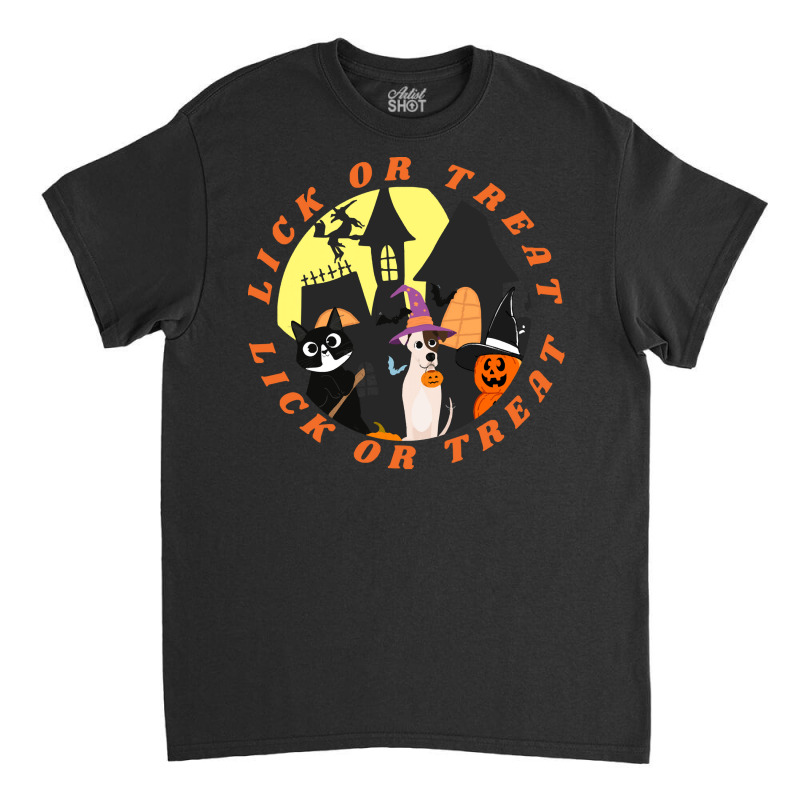 Funny Halloween Gift T  Shirt Lick Or Treat,trick Or Treat, Happy Hall Classic T-shirt by singvex | Artistshot