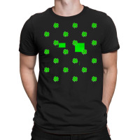 Clover Green Checkered Pattern T  Shirt1450 T-shirt | Artistshot