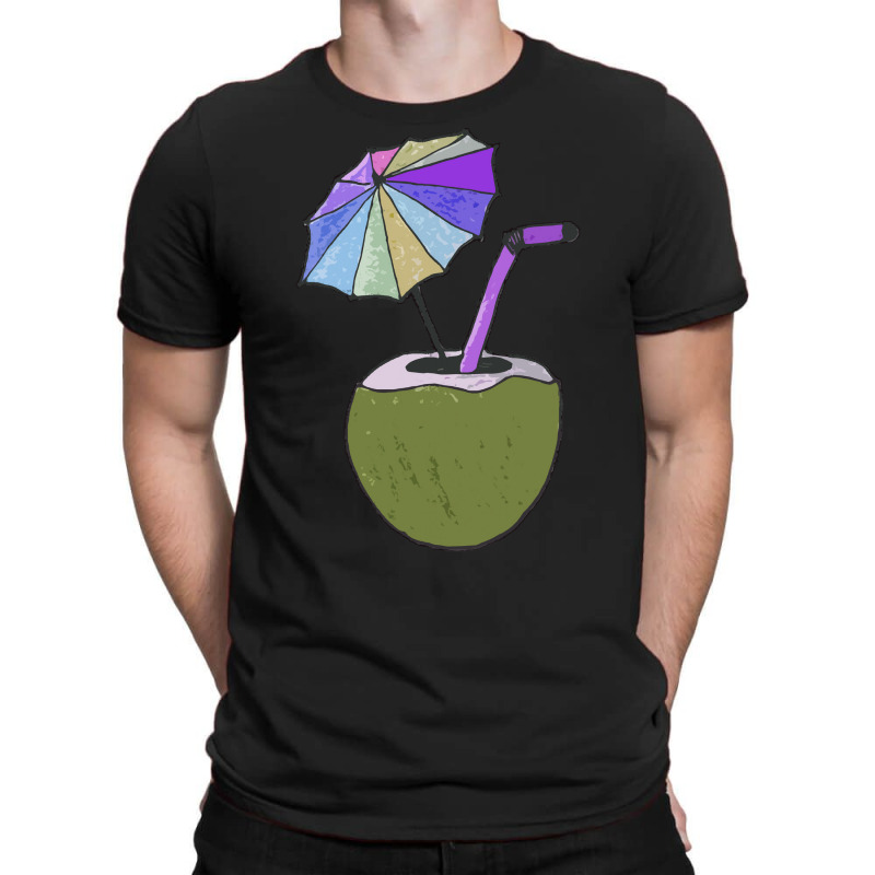 Coconut Drink With Umbrella T  Shirt1455 T-shirt | Artistshot