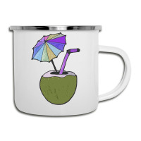 Coconut Drink With Umbrella T  Shirt1455 Camper Cup | Artistshot