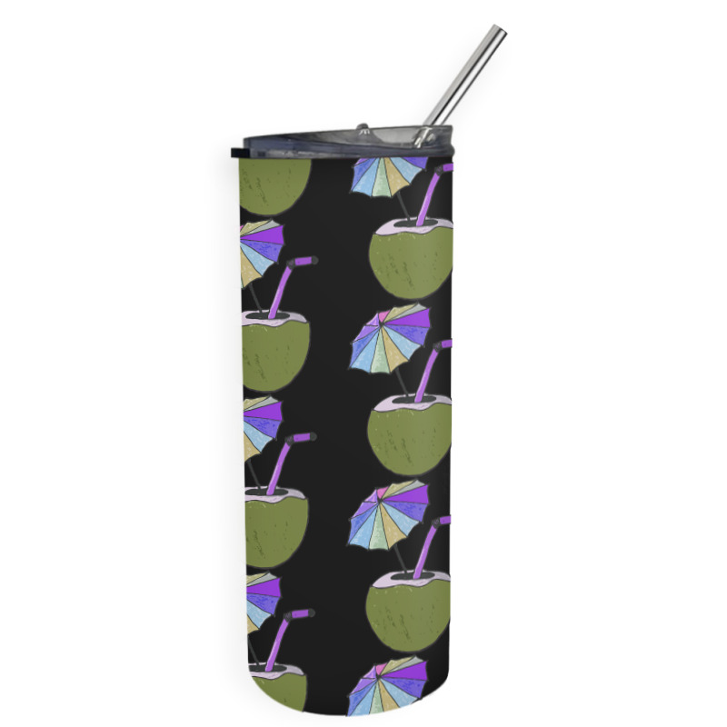 Coconut Drink With Umbrella T  Shirt1455 Skinny Tumbler | Artistshot