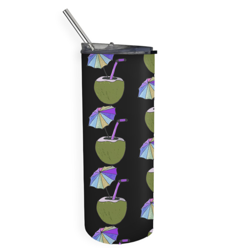 Coconut Drink With Umbrella T  Shirt1455 Skinny Tumbler | Artistshot