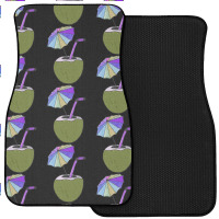 Coconut Drink With Umbrella T  Shirt1455 Front Car Mat | Artistshot