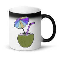 Coconut Drink With Umbrella T  Shirt1455 Magic Mug | Artistshot