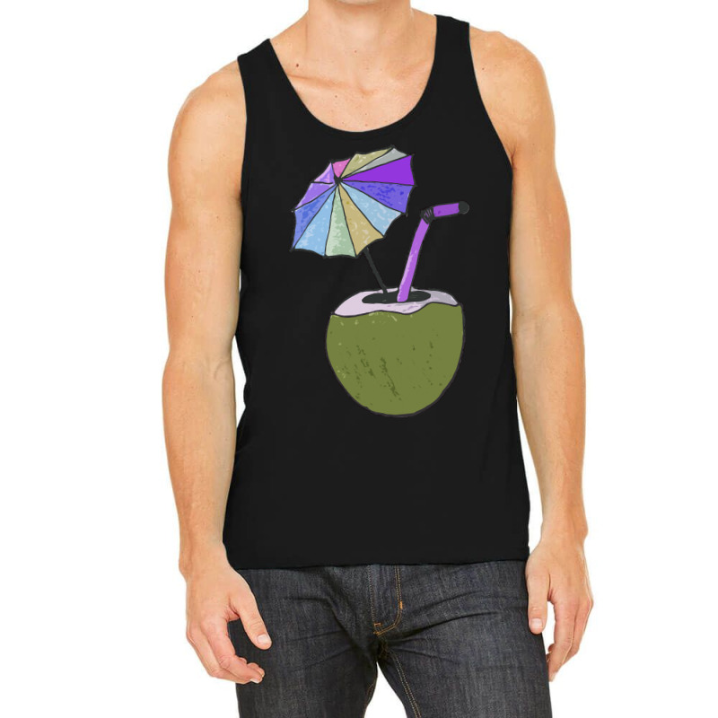 Coconut Drink With Umbrella T  Shirt1455 Tank Top | Artistshot