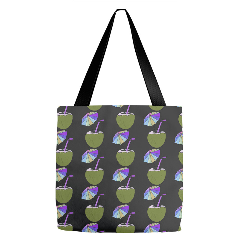 Coconut Drink With Umbrella T  Shirt1455 Tote Bags | Artistshot