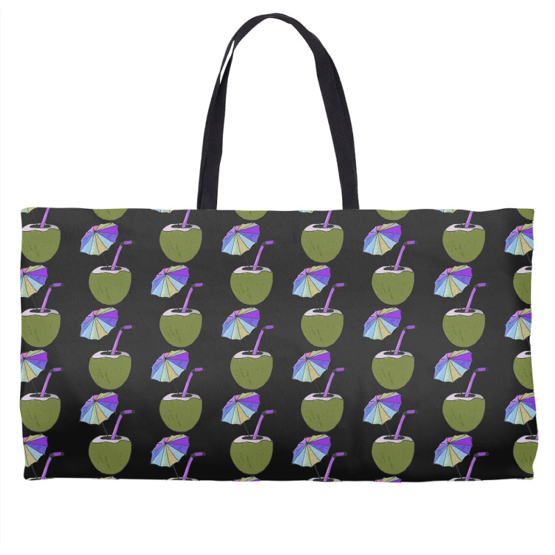 Coconut Drink With Umbrella T  Shirt1455 Weekender Totes | Artistshot