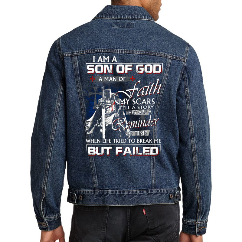 I Am A Son Of God Jesus Warrior Christ, Son Of God, I Am A Son Of God  Men Denim Jacket | Artistshot