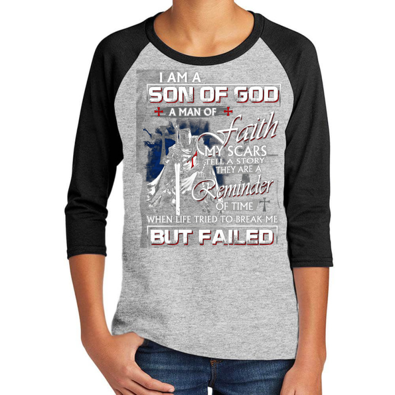 I Am A Son Of God Jesus Warrior Christ, Son Of God, I Am A Son Of God  Youth 3/4 Sleeve | Artistshot