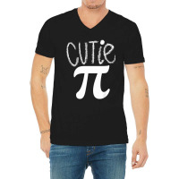 Kids Cutie Pi Math Pun Cutie Pie Toddler Kids  For Pi Day Mens Womens V-neck Tee | Artistshot