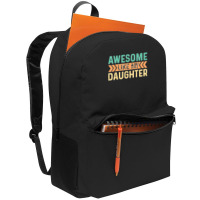 Vintage Awesome Like My Daughter Men Father Backpack | Artistshot