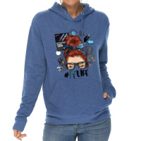 Redhead Messy Bun Information Technology Life Lightweight Hoodie | Artistshot