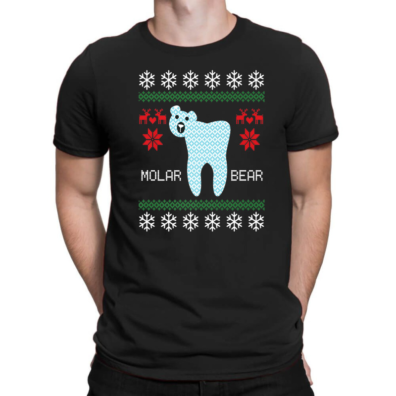 Christmas Ugly Sweater Molar Bear Dentist T-Shirt by AliaOwens | Artistshot