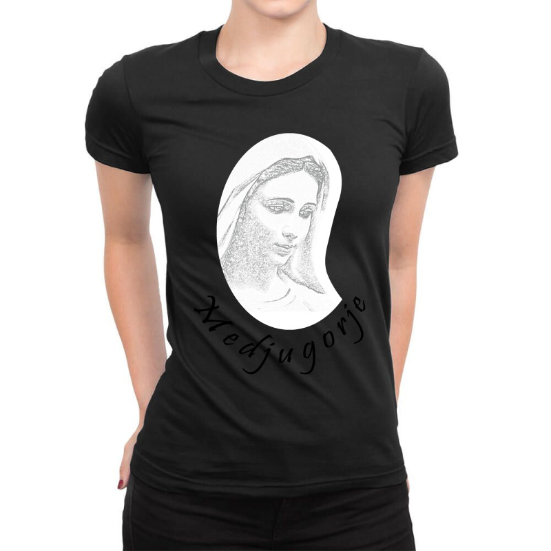 Day Gift Virgin Mary Gifts Women Ladies Fitted T-Shirt by ArtistStacys | Artistshot