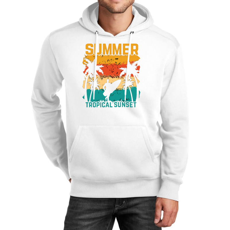 Summer Vibes Beach Surfing Unisex Hoodie | Artistshot