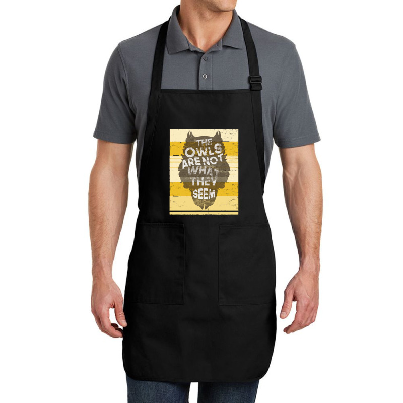 Funny Owl T  Shirt Funny Owl Retro T  Shirt Full-length Apron | Artistshot