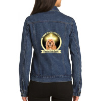 All I Need Is God And My American Cocker Spaniel Ladies Denim Jacket | Artistshot