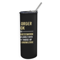 Short Order Cook I Do Precision Guesswork. Funny Gift Skinny Tumbler | Artistshot