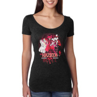 Hazbin Hotel, Graphic, Funny, Alastor, Hazbin, Hotel, Angel Dust, Radi Women's Triblend Scoop T-shirt | Artistshot