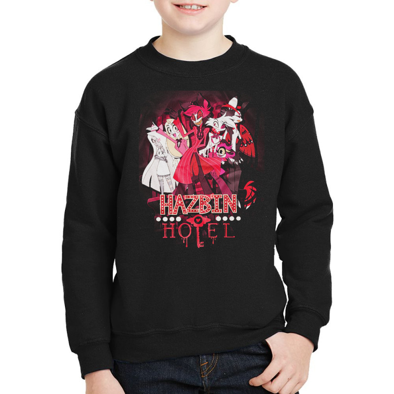 Hazbin Hotel, Graphic, Funny, Alastor, Hazbin, Hotel, Angel Dust, Radi Youth Sweatshirt by SHRIIIO ARTIST | Artistshot