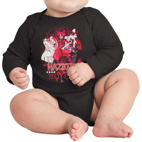 Hazbin Hotel, Graphic, Funny, Alastor, Hazbin, Hotel, Angel Dust, Radi Long Sleeve Baby Bodysuit | Artistshot