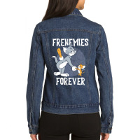 Cute Graphic  Don't Fence Me In Ladies Denim Jacket | Artistshot