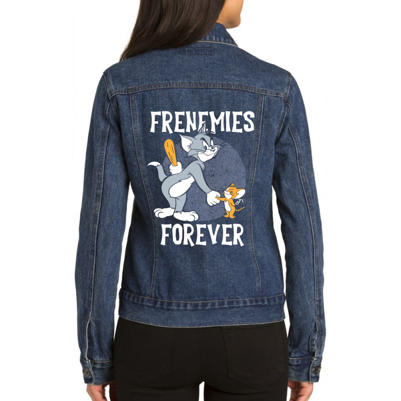 Cute Graphic  Don't Fence Me In Ladies Denim Jacket by ArtistDraven | Artistshot