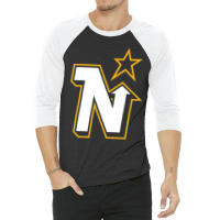 Vintage Minnesota Hockey Retro North Stars 3/4 Sleeve Shirt | Artistshot