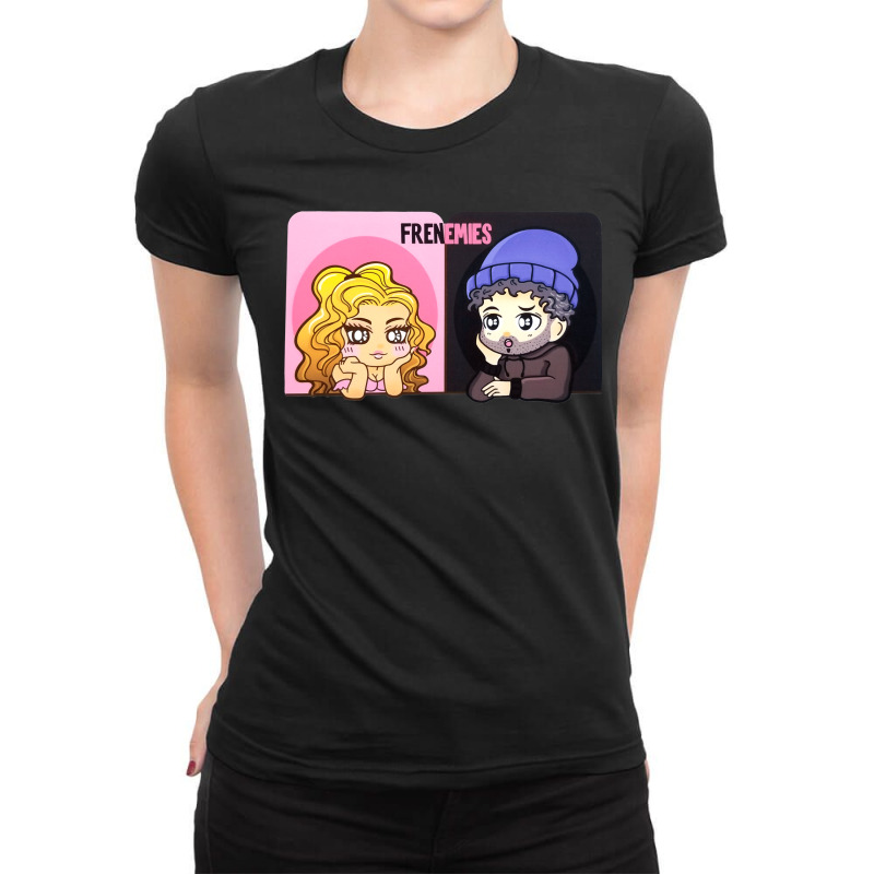 Frenemies Art Mens Funny Ladies Fitted T-Shirt by ArtistDraven | Artistshot