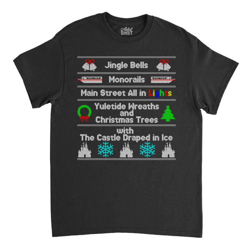 Magic Kingdom Ugly Christmas Sweater Classic T-shirt by poppyallen | Artistshot