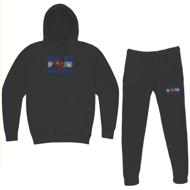 Colorado Fourteeners State Flag 53 14ers Tee Hoodie & Jogger Set | Artistshot