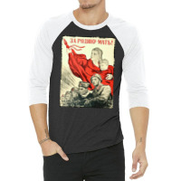 Propaganda Poster Russia, Propaganda, Poster, Russia, Propaganda Poste 3/4 Sleeve Shirt | Artistshot