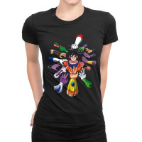 Goku And Enemy, Dragonball, Dbz, Cartoon Kids Ladies Fitted T-shirt | Artistshot