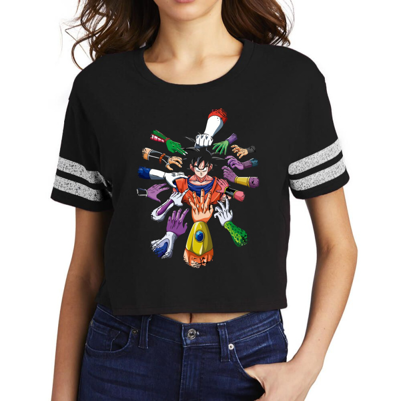 Goku And Enemy, Dragonball, Dbz, Cartoon Kids Scorecard Crop Tee by cm-arts | Artistshot