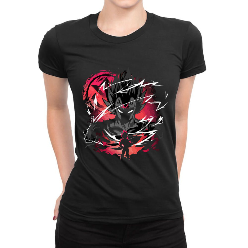 Majin Vegeta Ladies Fitted T-Shirt by cm-arts | Artistshot