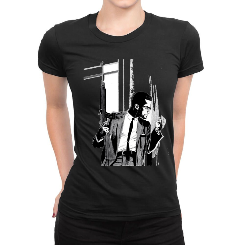 Music Retro The Malcolm Mens My Favorite Ladies Fitted T-Shirt by ArtistLucian | Artistshot