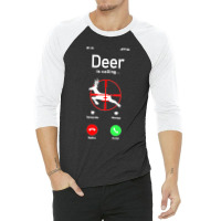 Buck Deer Hunting Hunter Phone Display Vintage Deer Is Premium 3/4 Sleeve Shirt | Artistshot