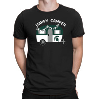 Michigan State Spartans Camping Vintage Camping Car T-shirt | Artistshot