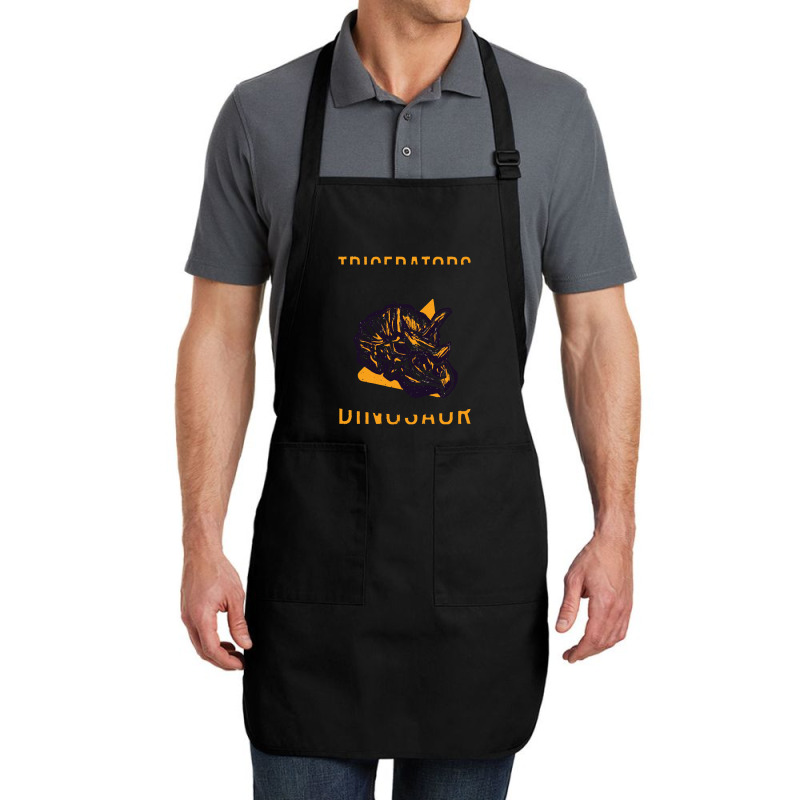 Cool Dinosaur Triceratops T  Shirt1549 Full-length Apron | Artistshot