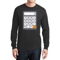 Funny Accountant Halloween Costume Outfit Math Calculator Long Sleeve Shirts | Artistshot