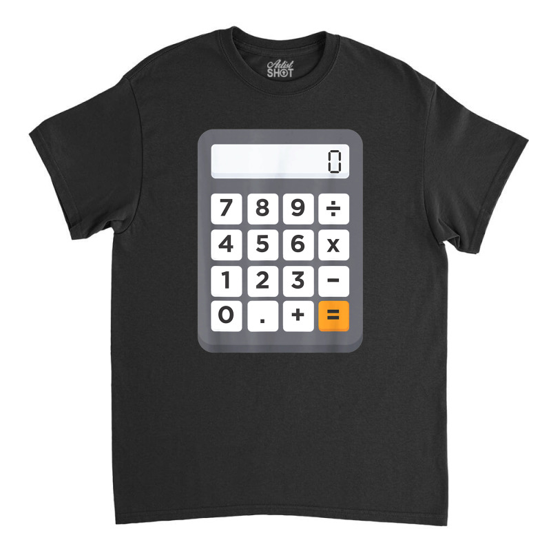 Funny Accountant Halloween Costume Outfit Math Calculator Classic T-shirt by Newart | Artistshot