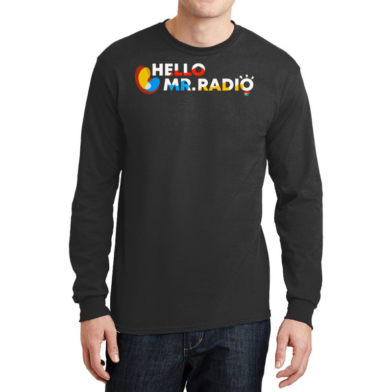 Hello Mr.radio Elo (wb) Long Sleeve Shirts by AnitaKovich | Artistshot