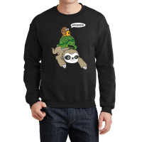 Sloth Turtle Snail Piggyback T Animal Running Wild Crewneck Sweatshirt | Artistshot