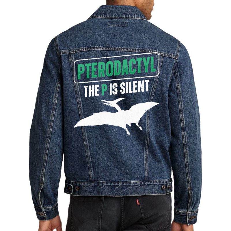 Cool Pterodactyl T  Shirt1558 Men Denim Jacket | Artistshot