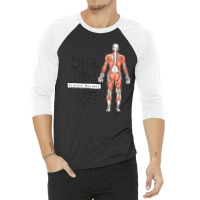 Study Your Gluteus Maximus Off 3/4 Sleeve Shirt | Artistshot