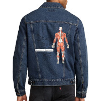 Study Your Gluteus Maximus Off Men Denim Jacket | Artistshot