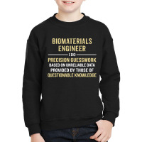 Biomaterials Engineer I Do Precision Guesswork. Funny Gift Youth Sweatshirt | Artistshot