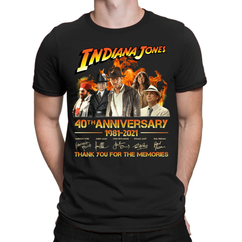 Indiana Jones 40th Anniversary 1981-2021 Thank You For The Memories T-Shirt by AnitaKovich | Artistshot